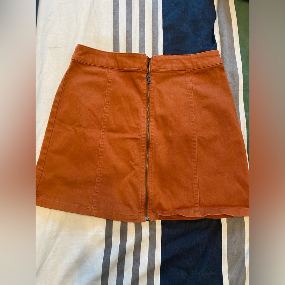 Forever 21 Brown A-Line Mini Skirt Casual